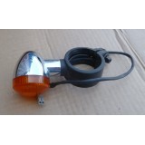 BLINKR PŘEDNÍ PRAVÝ CHROM - JAWA 300CL, PÉRÁK + MODEL 42 - (ZÁNOVNÍ DÍL)